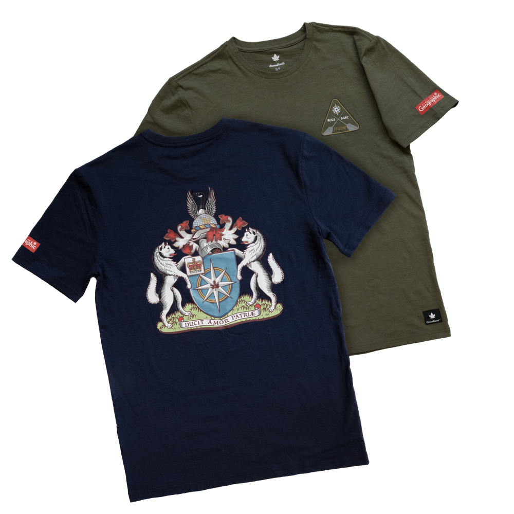 
            
                Load image into Gallery viewer, Limited edition RCGS x Canadiana Fellows t-shirt (unisex)
            
        