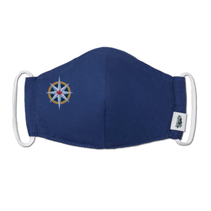 Limited Edition RCGS x Roots Compass Rose reusable face mask (Navy)