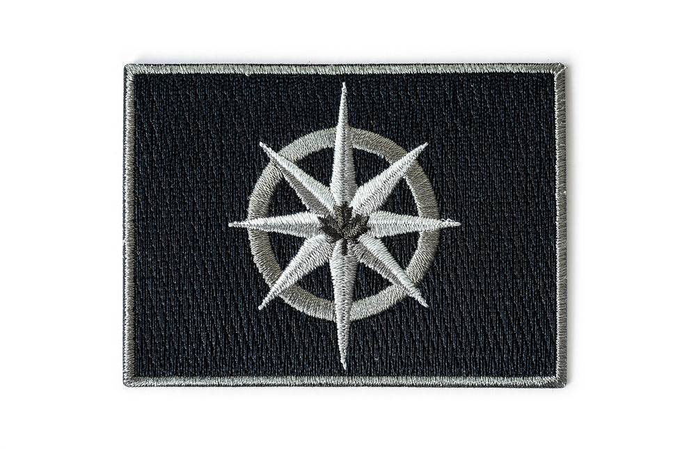 Greyscale RCGS Compass Rose Expedition Flag Patch – Canadian Geographic
